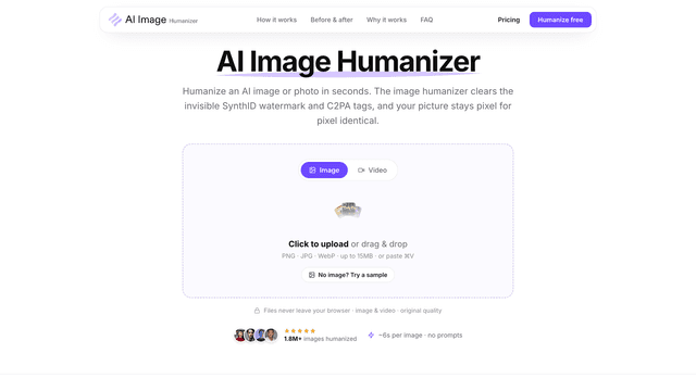 AI Image Humanizer screenshot 1