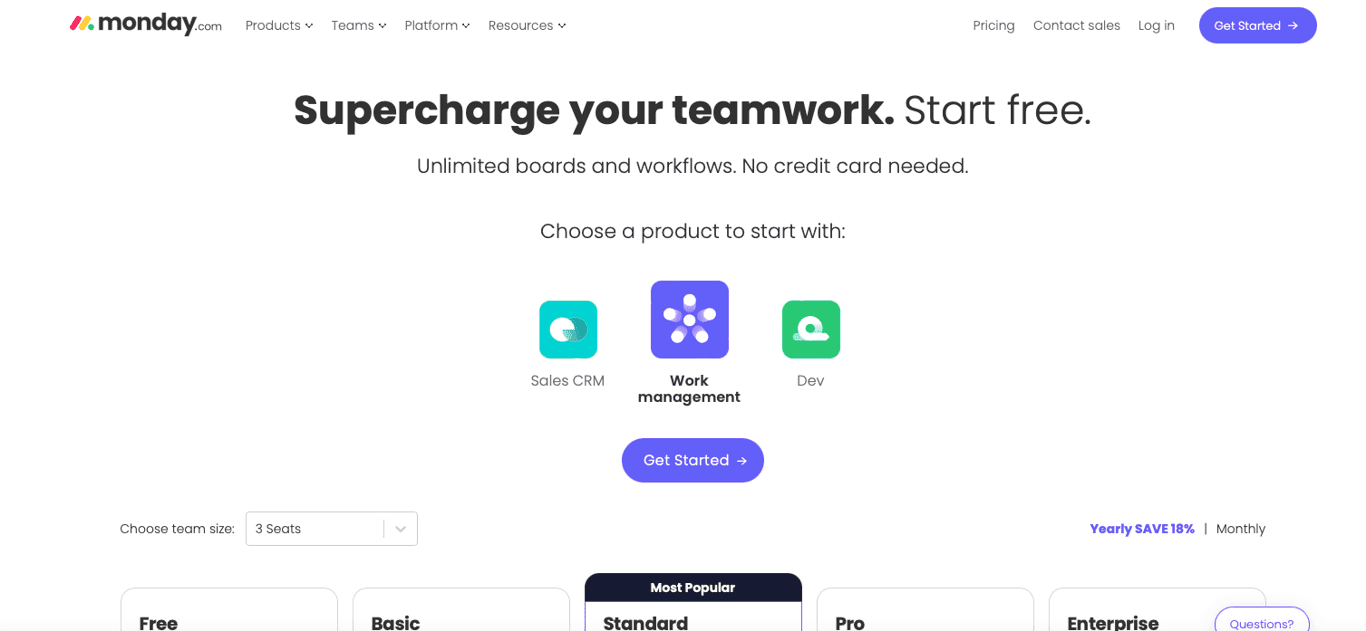 Monday.com screenshot