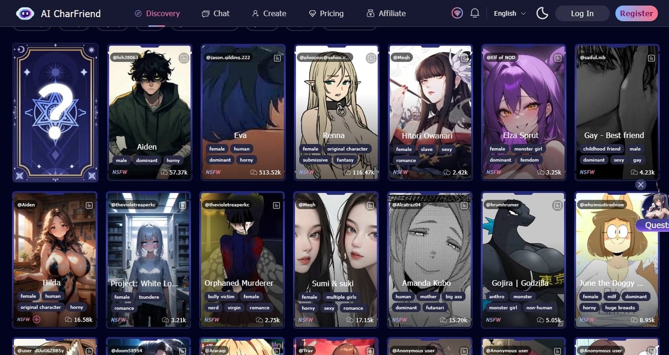 AI CharFriend screenshot