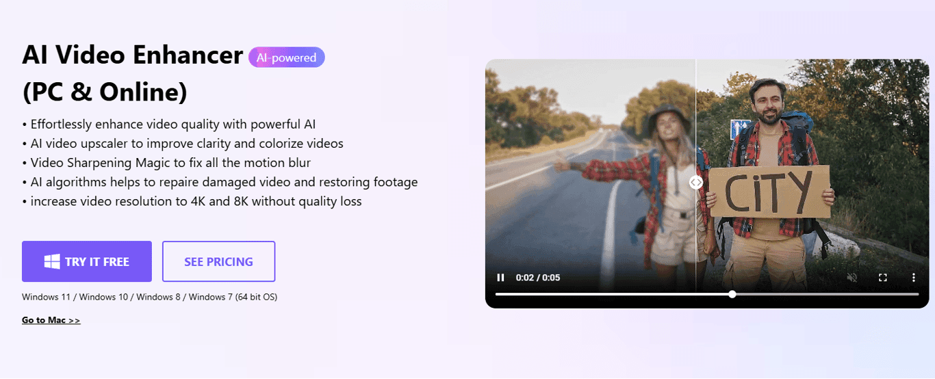 UniConverter AI Video Enhancer screenshot