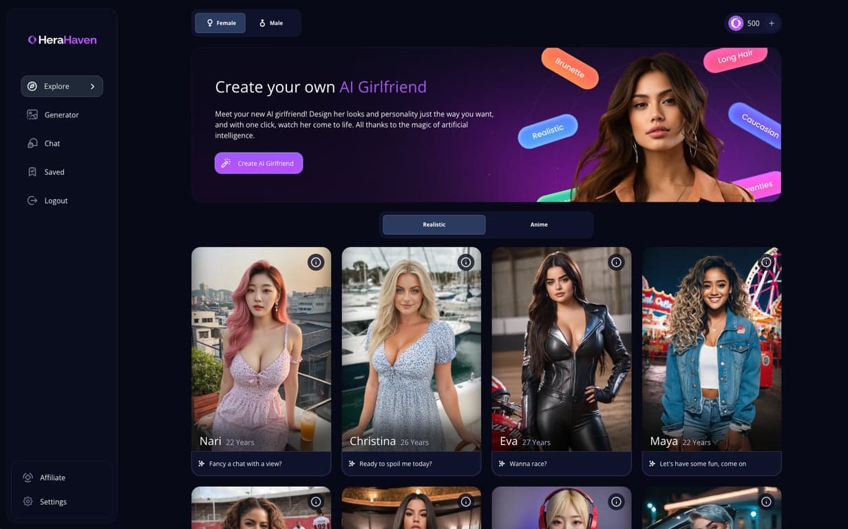 HeraHaven screenshot