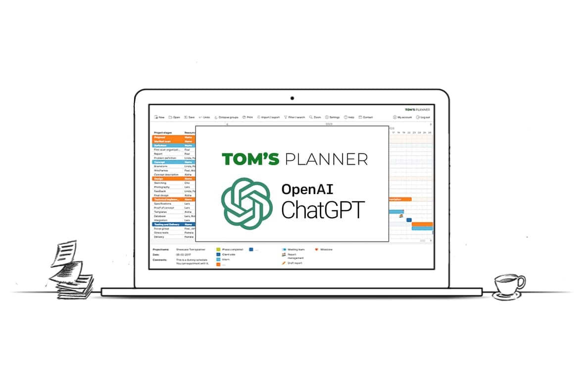 Tom's Planner AI assist screenshot