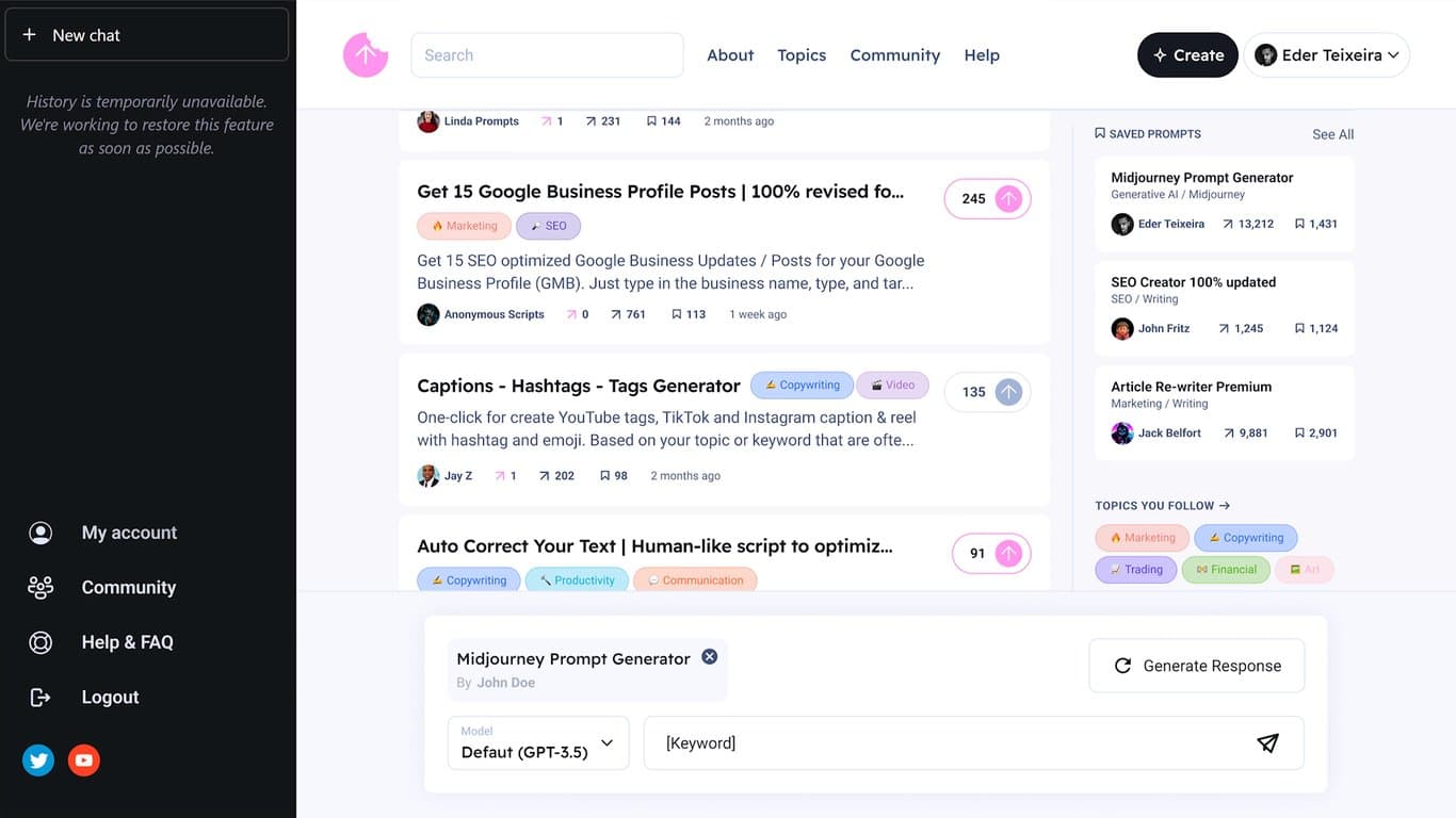 Snack Prompt screenshot
