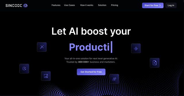 Sincode screenshot 1