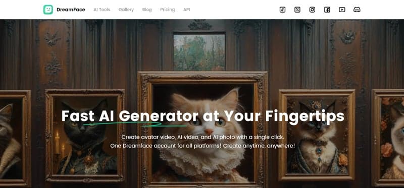 Dreamface screenshot