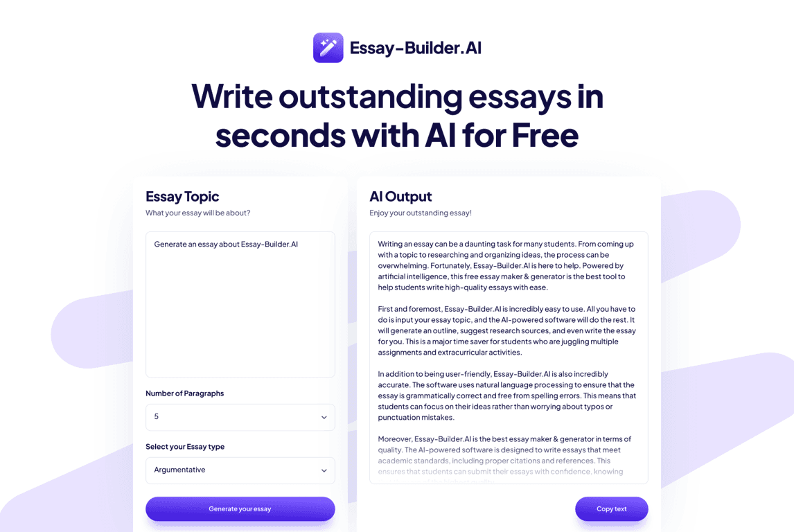 Essay-Builder.AI screenshot