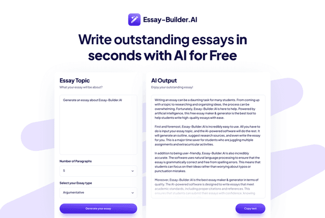 Essay-Builder.AI screenshot 1