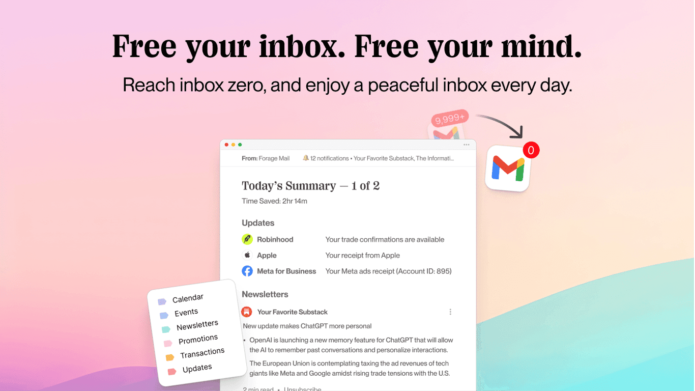 Forage Mail screenshot