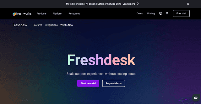 Freshdesk screenshot 1