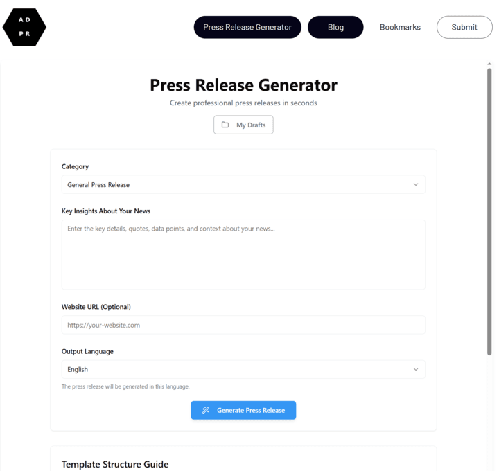 AllDigitalPR screenshot