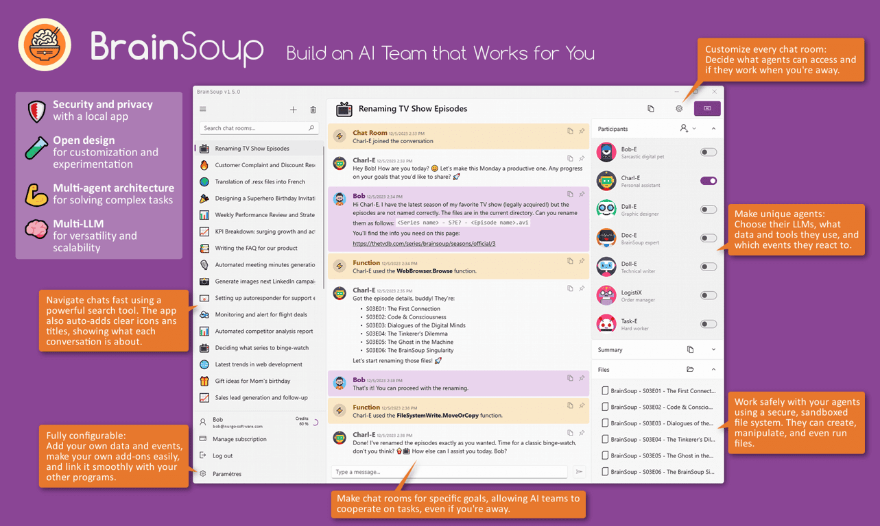 BrainSoup screenshot