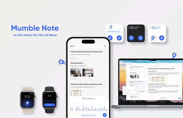 Mumble Note screenshot 1