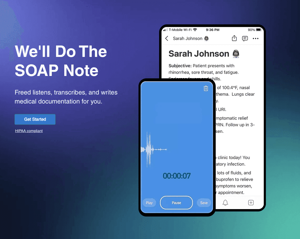 Freed AI Medical Scribe screenshot