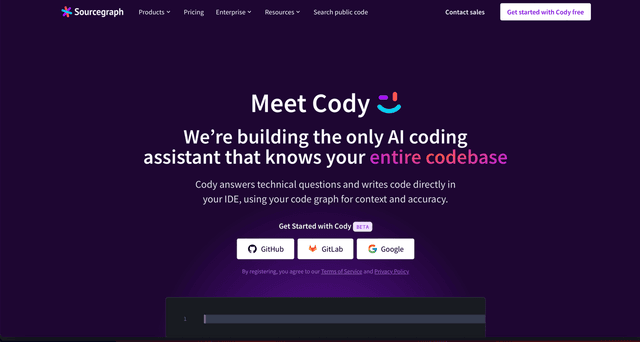 Sourcegraph Cody screenshot 1