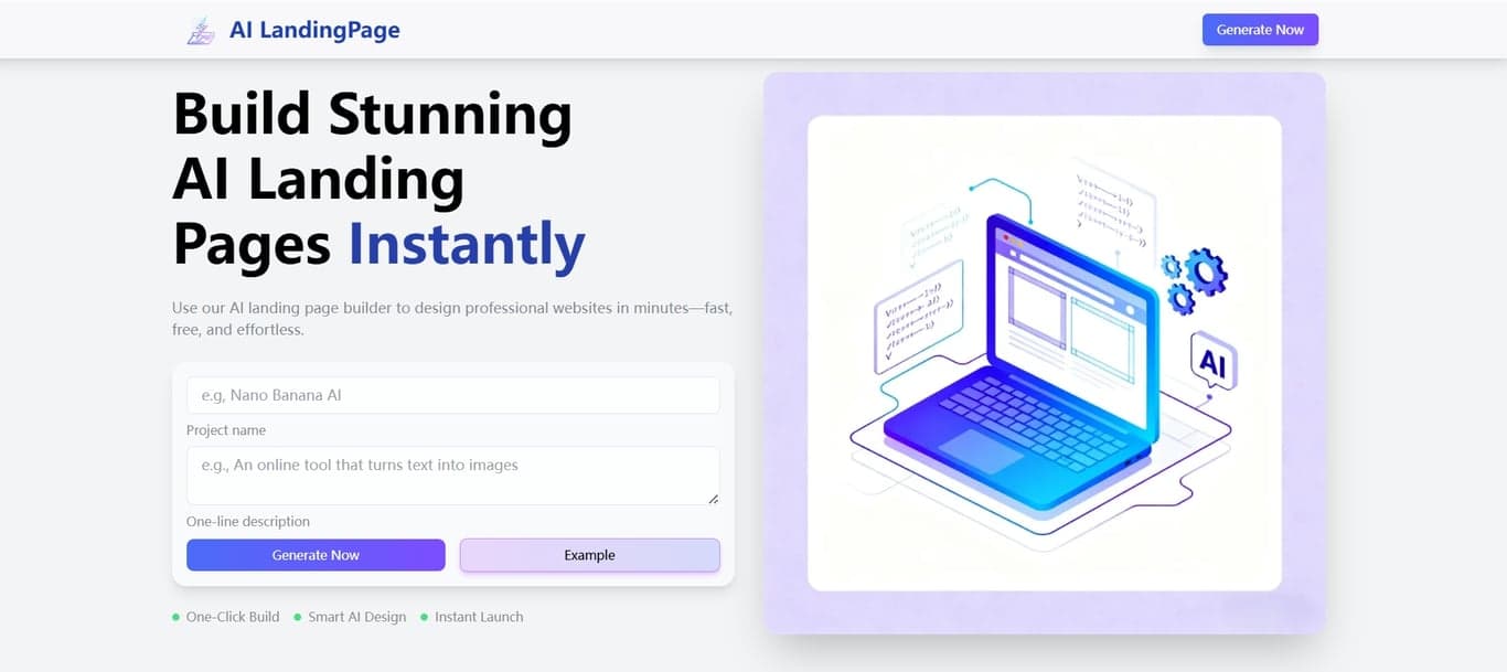 LandingPageAI screenshot