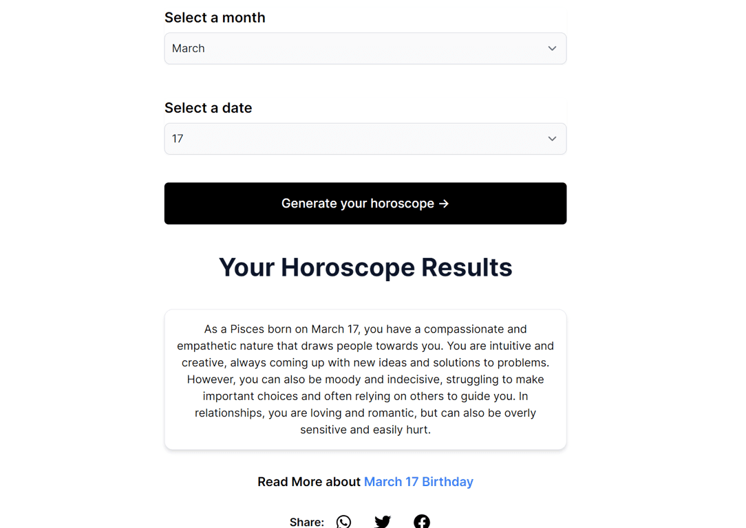 Astrogpt(Birthday Zodiac Personality Checker) screenshot