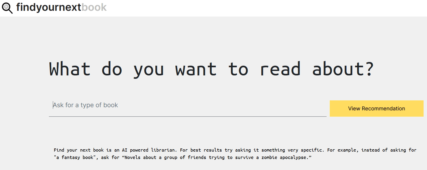 Find Your Next Book logo