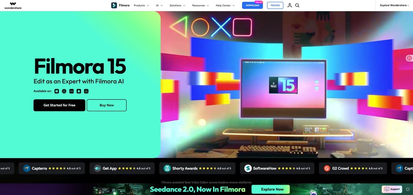 Wondershare Filmora screenshot