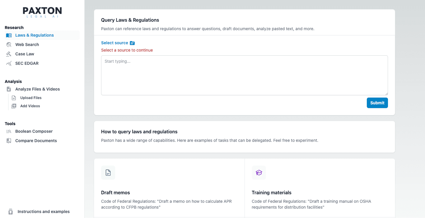 Paxton AI screenshot