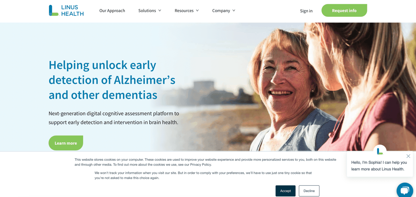 Linus Health screenshot