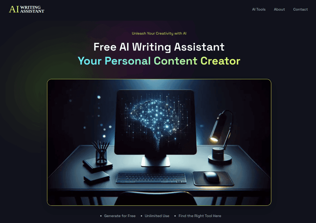 Free AI Writing Assistant screenshot